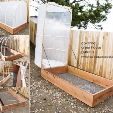 Look At This Amazing Covered Greenhouse Idea fi