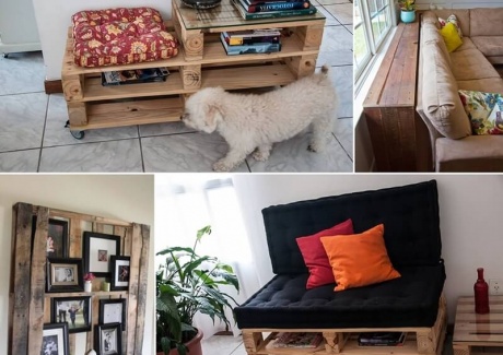 Make Furniture for Your Living Room with Pallets fi
