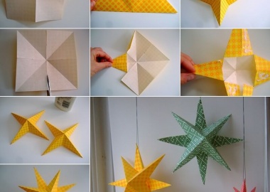 Make These Easy Paper Stars for Christmas fi