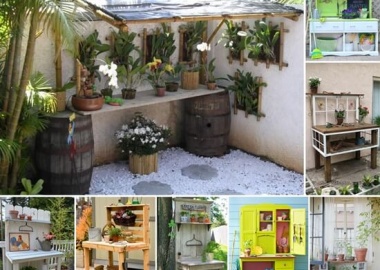 Make Your Own Potting Bench If You Have a Green Thumb fi