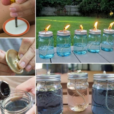 These Mason Jar Candles Would Look Lovely on a Winter Bonfire  fi