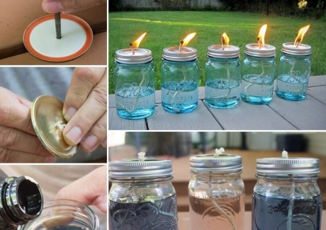 These Mason Jar Candles Would Look Lovely on a Winter Bonfire  fi