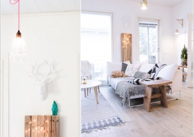Decorate Your Living Room with String Lights 5