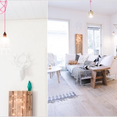 Decorate Your Living Room with String Lights 5