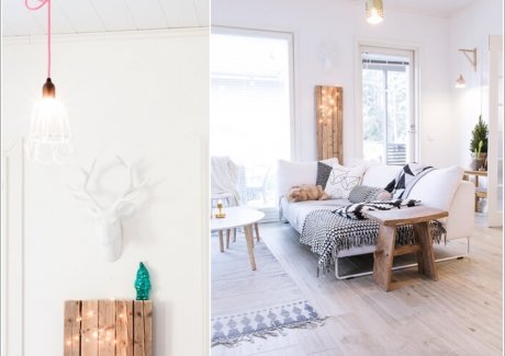 Decorate Your Living Room with String Lights 5