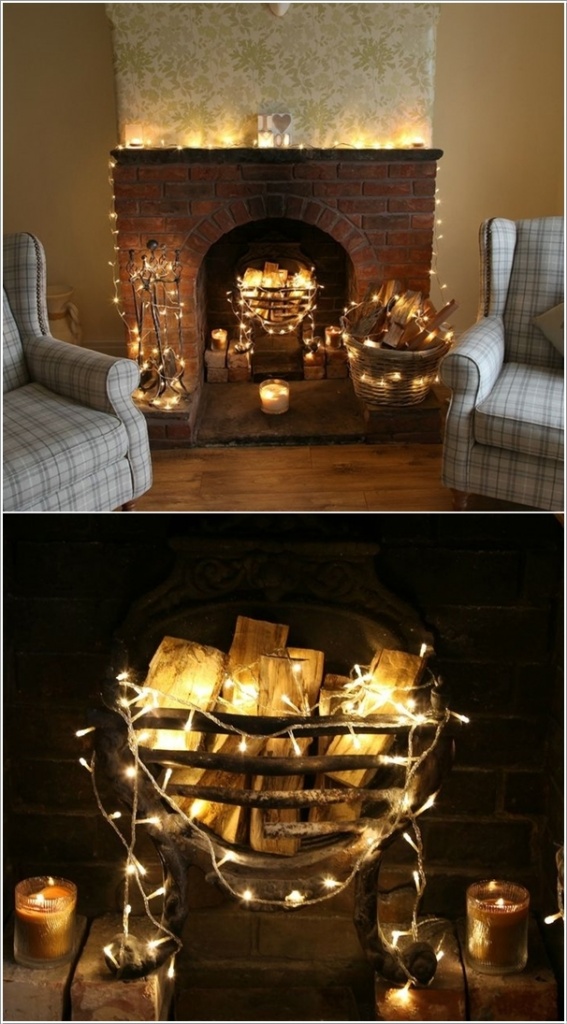 Decorate Your Living Room with String Lights