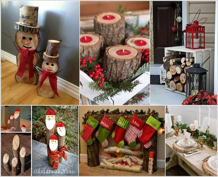 How About Making Log Christmas Decorations?