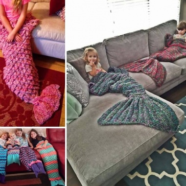 Look at These Awesome Crochet Mermaid Lap Blankets fi