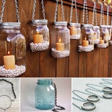 Make These Beautiful Hanging Mason Jar Lanterns fi