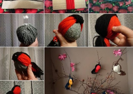 Make These Cute and Easy Yarn Birds fi