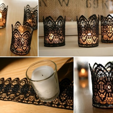These Black Lace Candles Are Just Stunning fi
