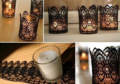 These Black Lace Candles Are Just Stunning fi