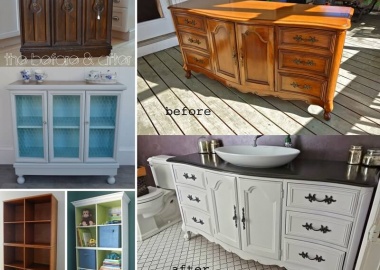 10 Fabulous Before and After Furniture Makeover Projects fi