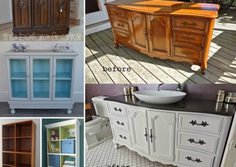 10 Fabulous Before and After Furniture Makeover Projects fi