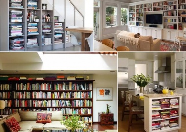 10 Places In Your Home to Display Books At fi