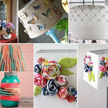 13 Creative Lampshade Makeover Projects fi