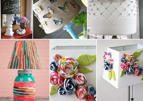 13 Creative Lampshade Makeover Projects fi