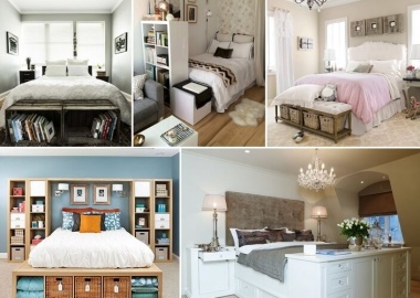 32 Ideas to Decorate The Space in Front of Bed Foot fi