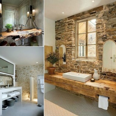 40 Rustic Bathroom Designs That Will Inspire You fi