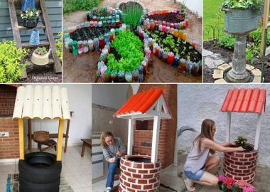 Make An Outdoor Feature from Recycled Materials fi