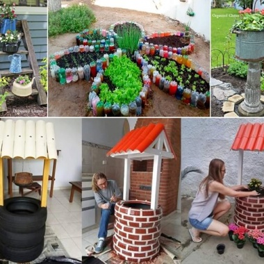Make An Outdoor Feature from Recycled Materials fi