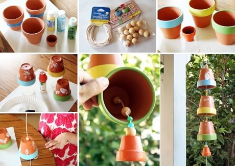 This Clay Pot Wind Chime is So Lovely fi