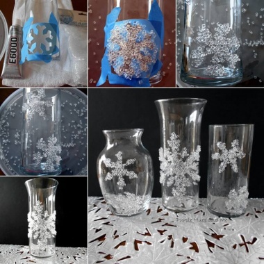 This Decorative Filler Snowflake Glass Decor Idea is So Clever fi