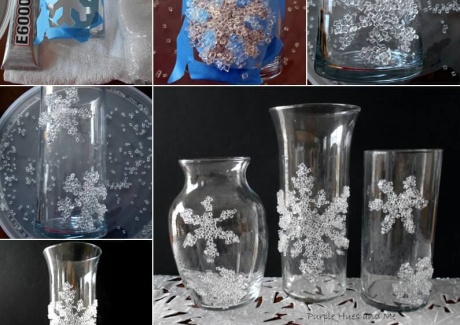 This Decorative Filler Snowflake Glass Decor Idea is So Clever fi