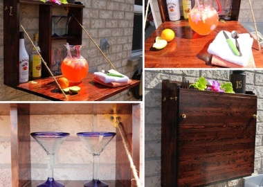 This Fold Down Outdoor Bar is Just Amazing fi