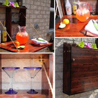 This Fold Down Outdoor Bar is Just Amazing fi
