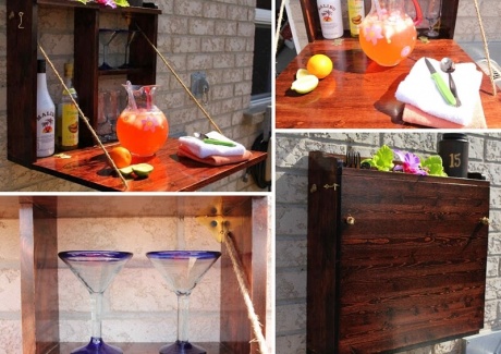 This Fold Down Outdoor Bar is Just Amazing fi