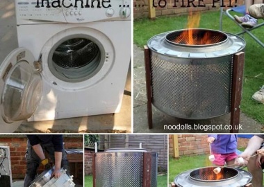 Turn An Old Washing Machine Drum Into a Fire Pit fi