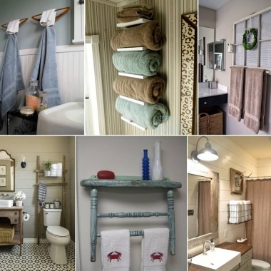 15 Cool DIY Towel Holder Ideas for Your Bathroom fi