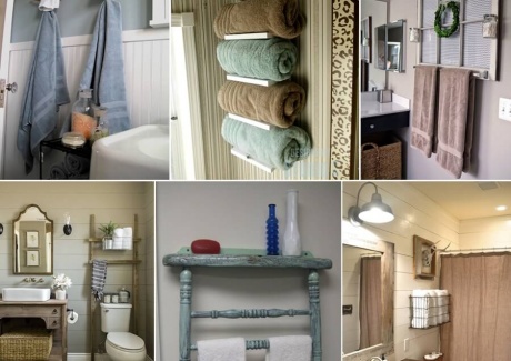 15 Cool DIY Towel Holder Ideas for Your Bathroom fi