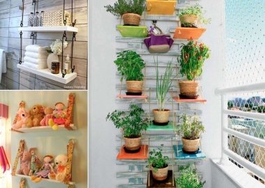 10 Cool Ways to Decorate with Suspended Shelves fi