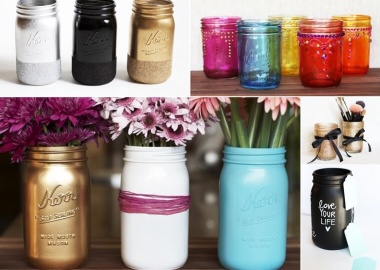 5 Ways in Which You Can Color Mason Jars fi