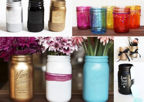 5 Ways in Which You Can Color Mason Jars fi