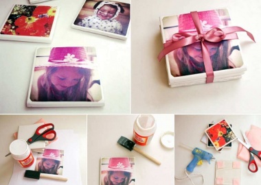 Make These Awesome Tile Photo Coasters fi