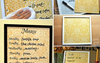 Make This Practical Wipe Off Weekly Menu Board fi