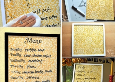 Make This Practical Wipe Off Weekly Menu Board fi