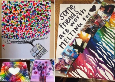 Over 50 Colorful Melted Crayon Art Ideas fi