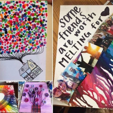Over 50 Colorful Melted Crayon Art Ideas fi