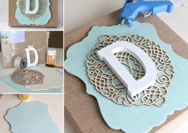 Try This Classy Burlap Monogram Wall Art fi