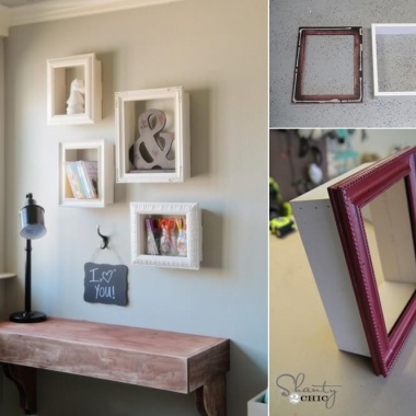 Try These Wonderful DIY Frame Shelves fi