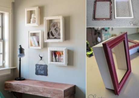 Try These Wonderful DIY Frame Shelves fi