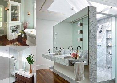 10 Amazing Bathroom Partition Options You Will Admire  fi