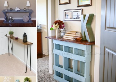 10 Chic Console Tables Your Can Build Yourself fi