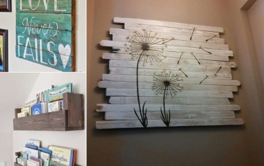 13 Cool Home Decor Projects to Make from Fence Wood fi