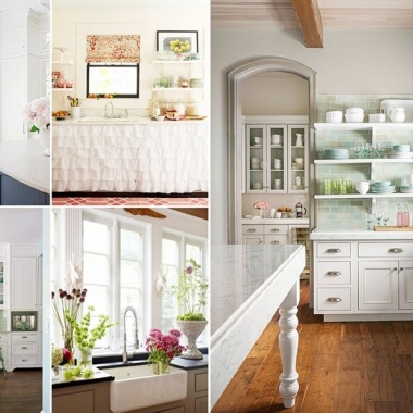 15 Design Tips for Decorating a Cottage Style Kitchen fi