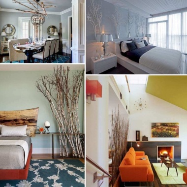16 Awesome Ideas to Decorate Your Home with Branches fi